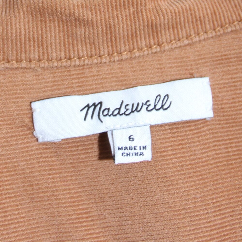 Madewell Corduroy Belted Jumpsuit Coveralls Burnt Sienna Cotton Boiler Suit Sz 6 - Picture 12 of 14